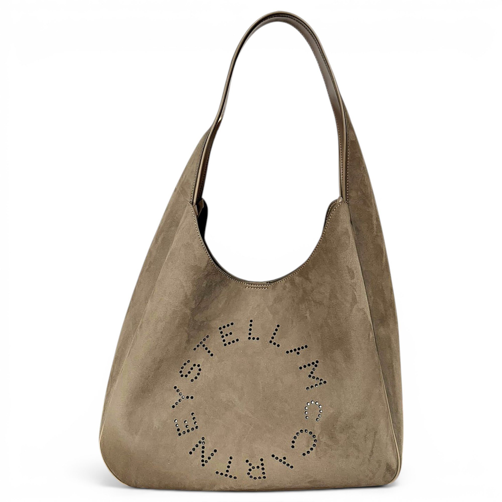 Logo velvet handbag