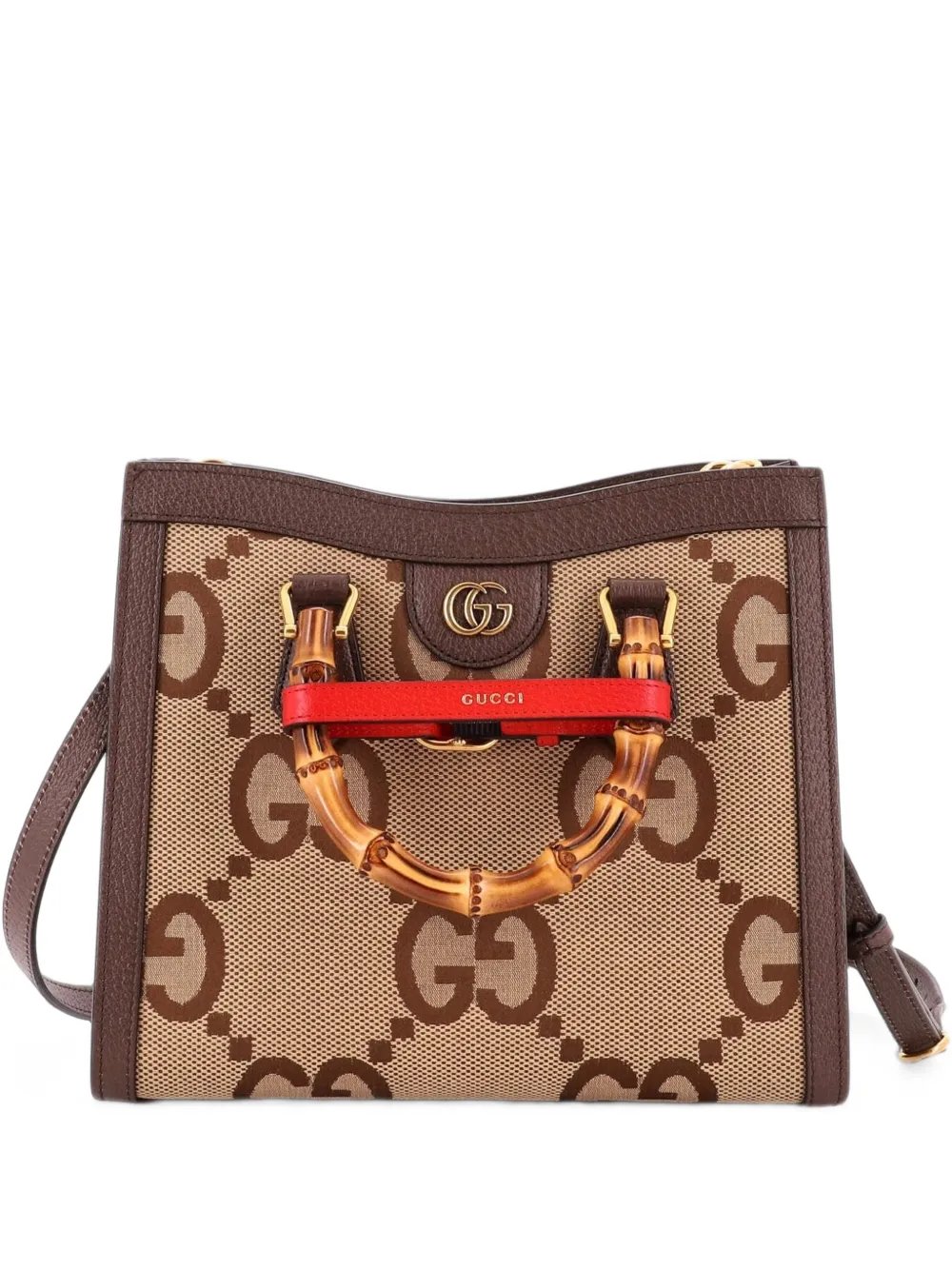 Diana NM Bamboo Handle Jumbo GG Canvas Small tote bag