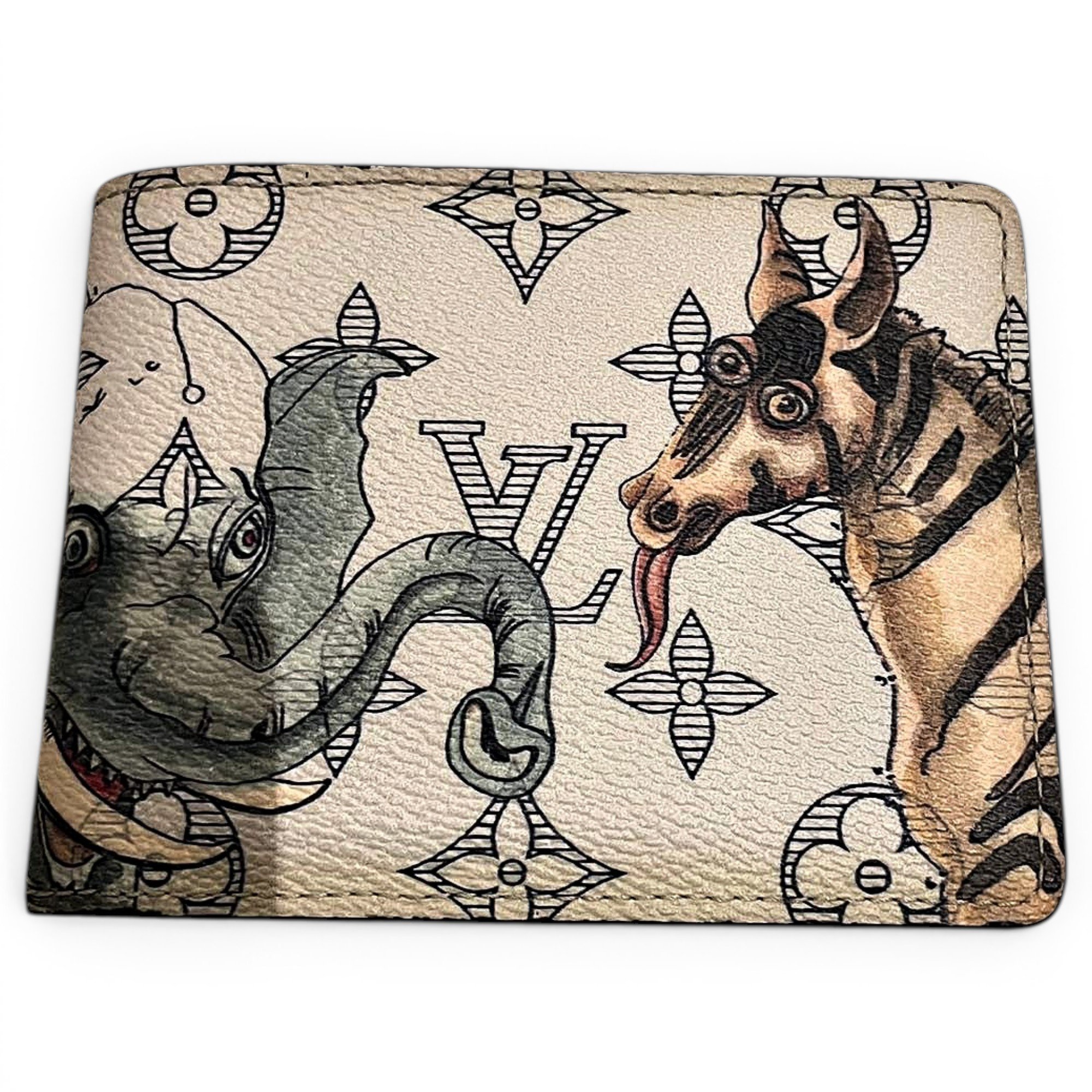 Leather clutch bag