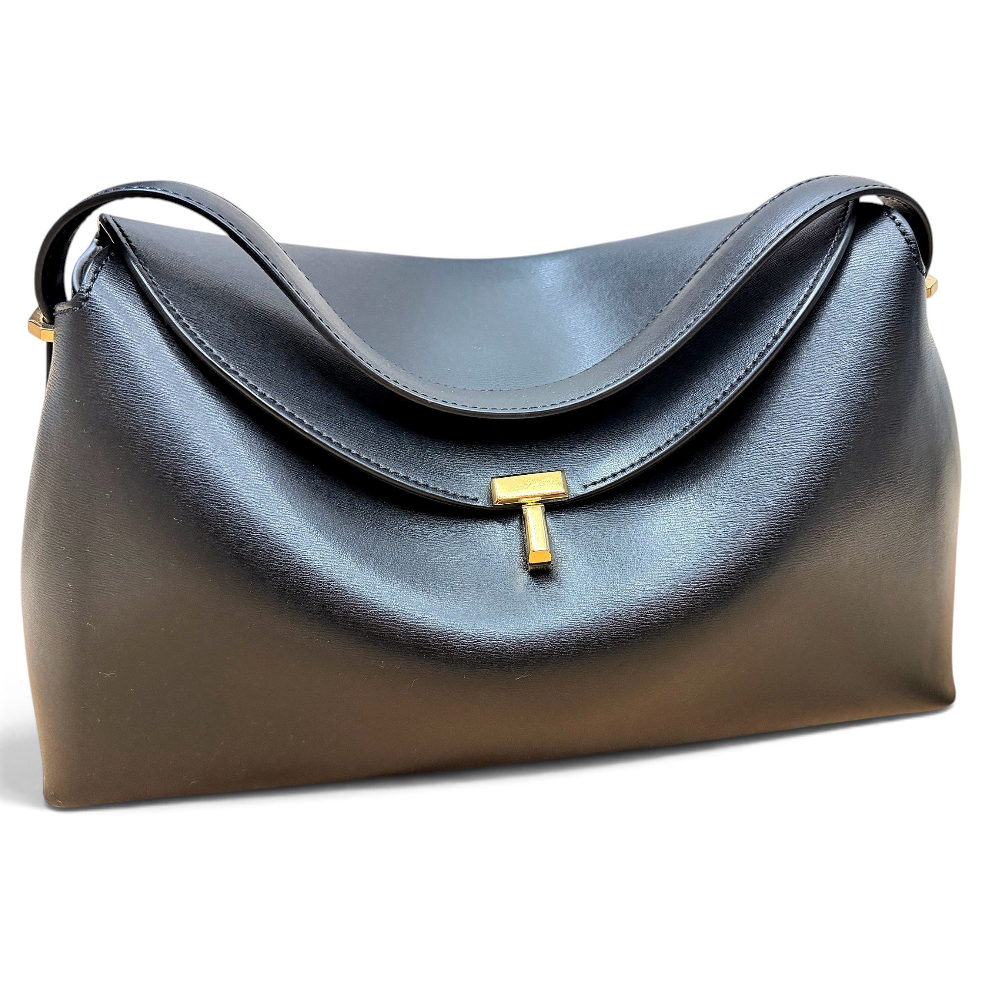 Toteme T-Lock leather handbag