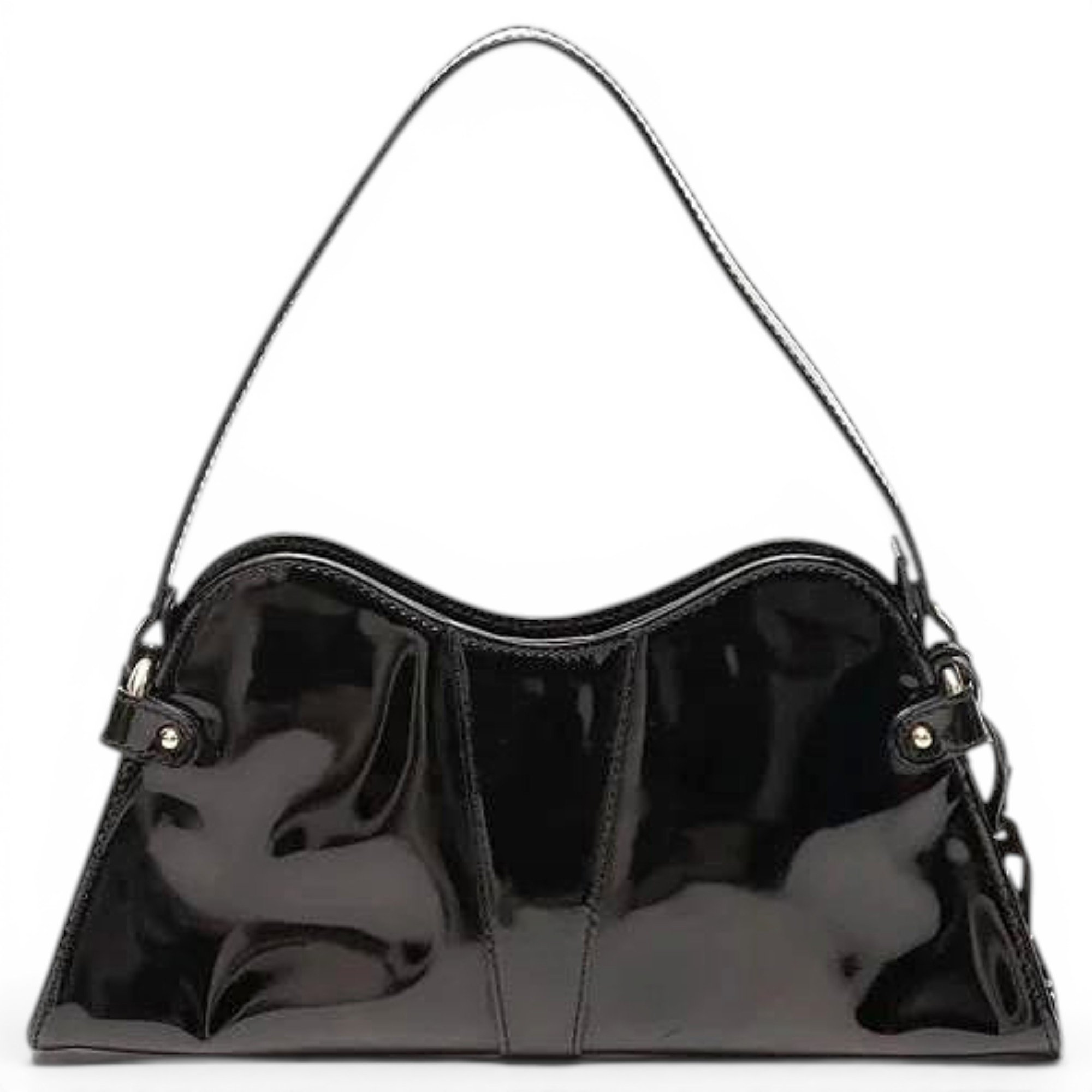 Patent leather handbag