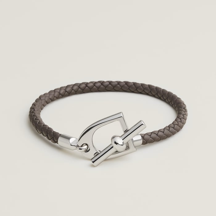 Gris Étain Etrier Bracelet