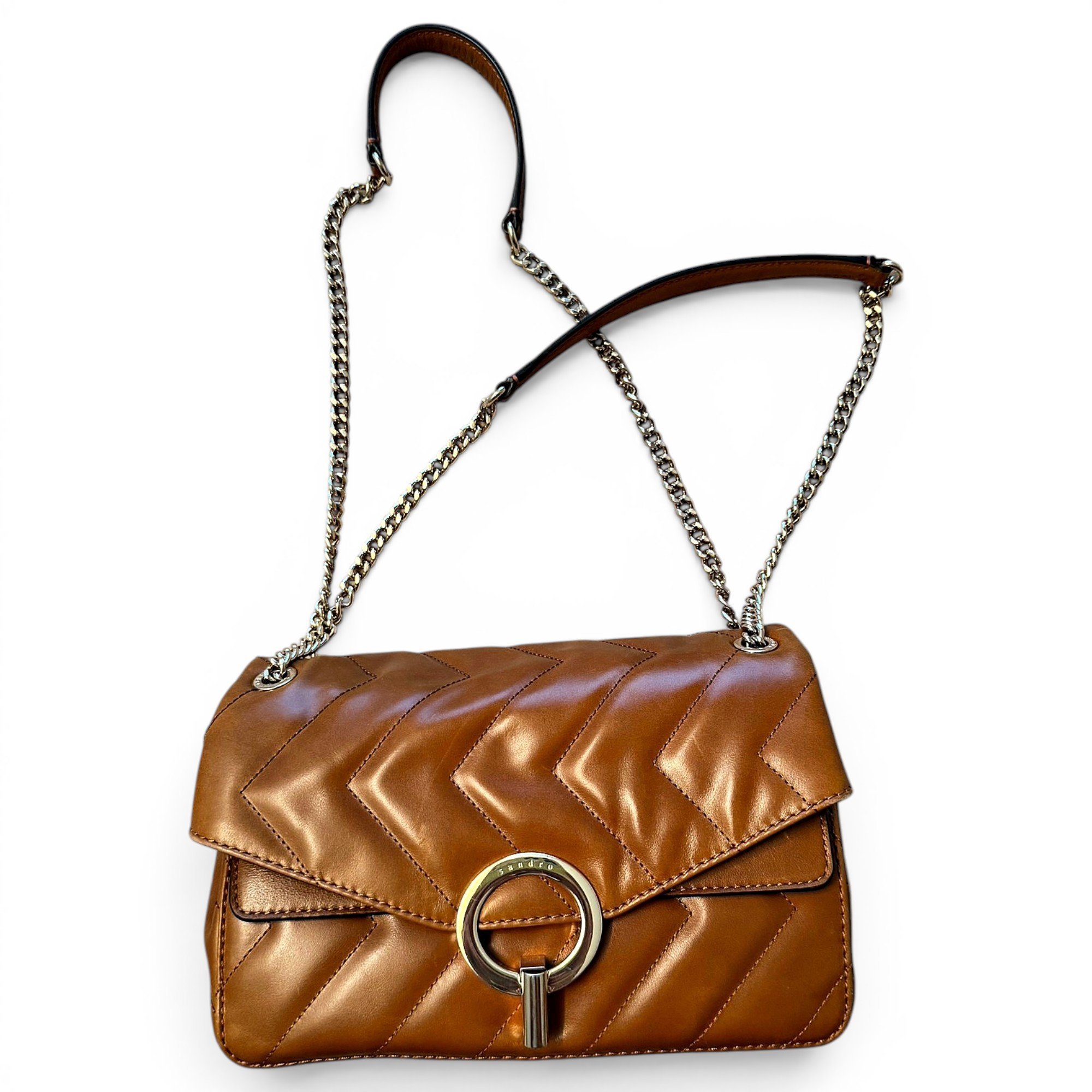 Yza leather handbag