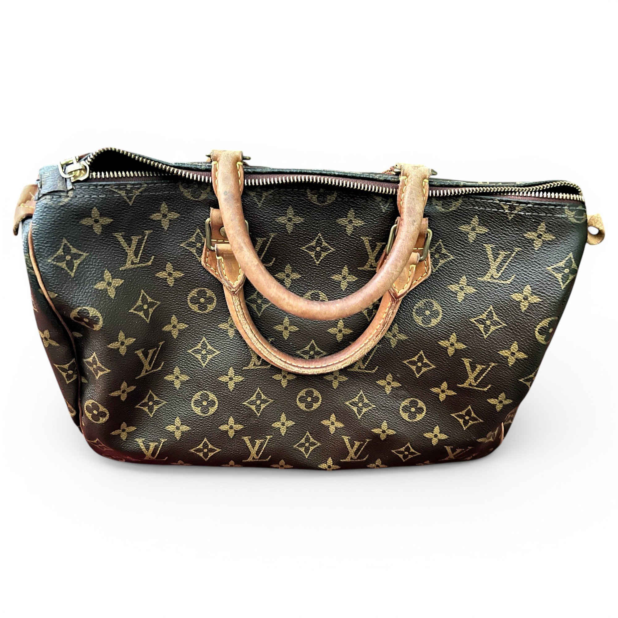 Speedy leather handbag
