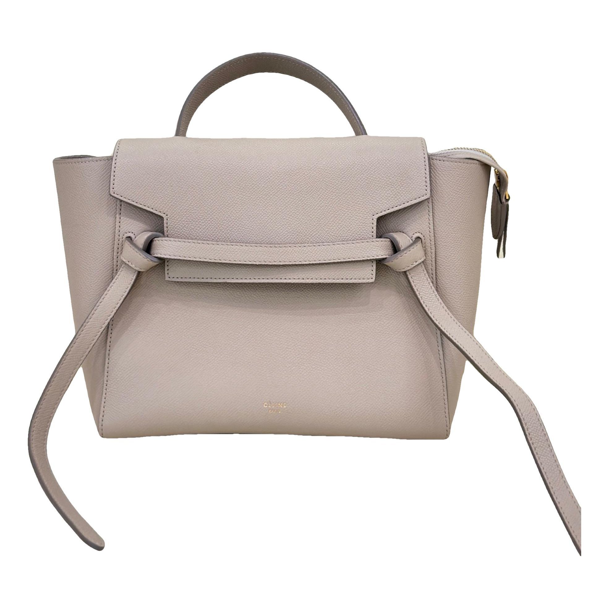 Belt leather handbag