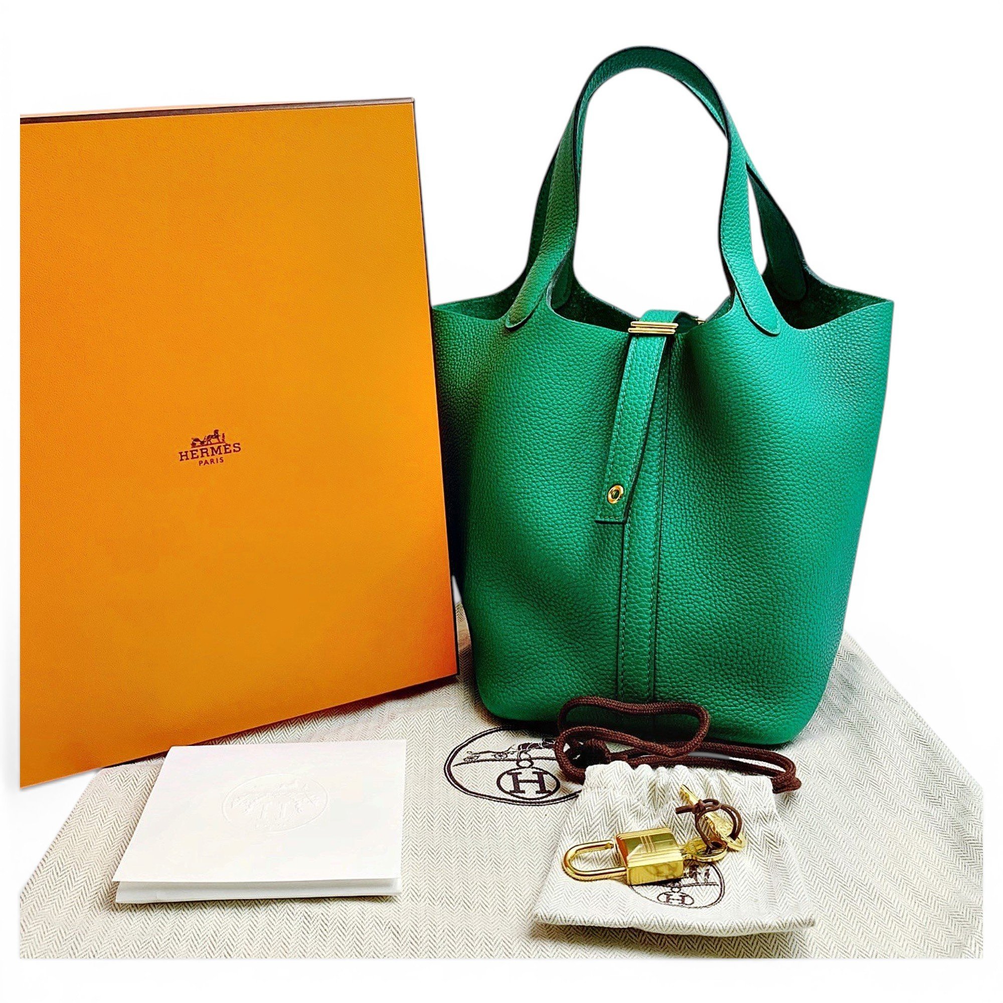 Picotin leather handbag