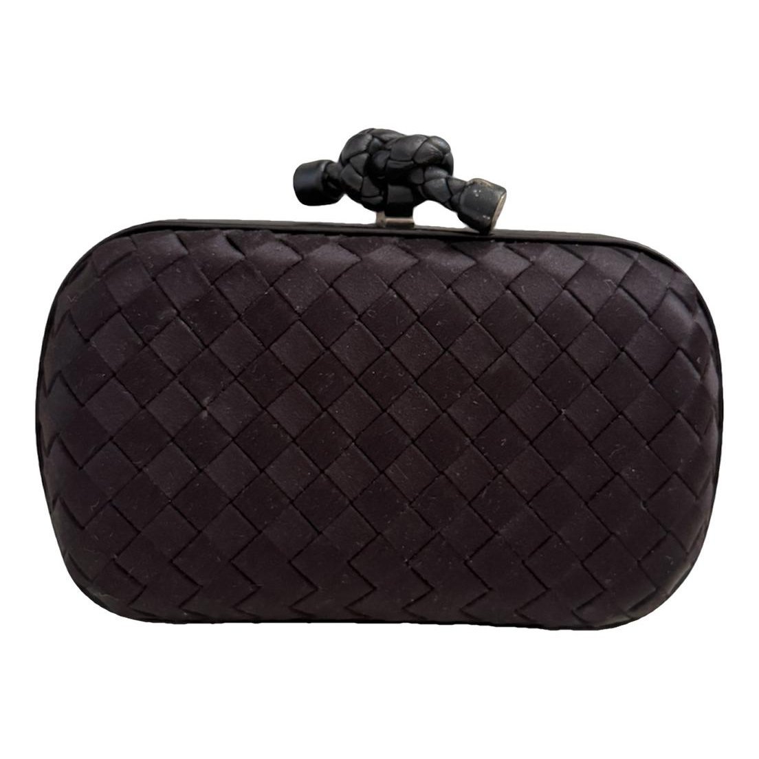 Pochette Knot silk clutch bag