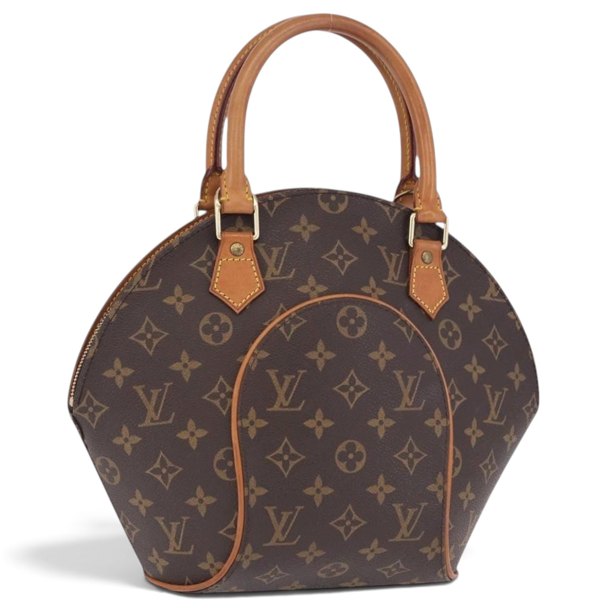 Ellipse leather handbag