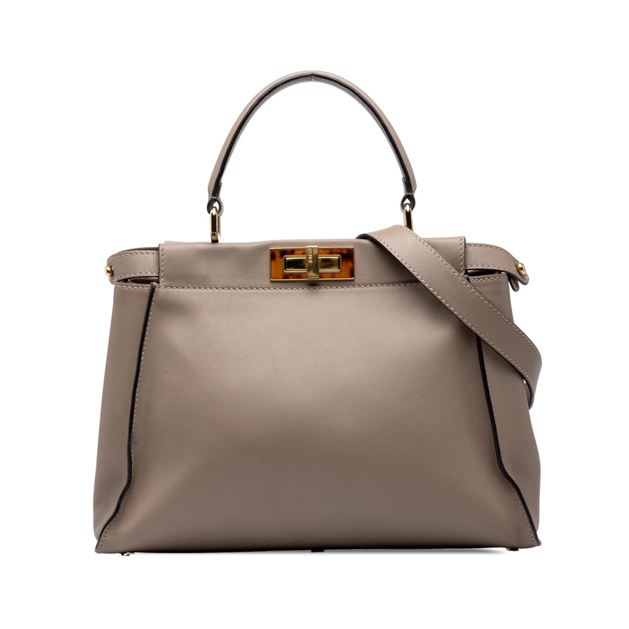 Peekaboo leather handbag