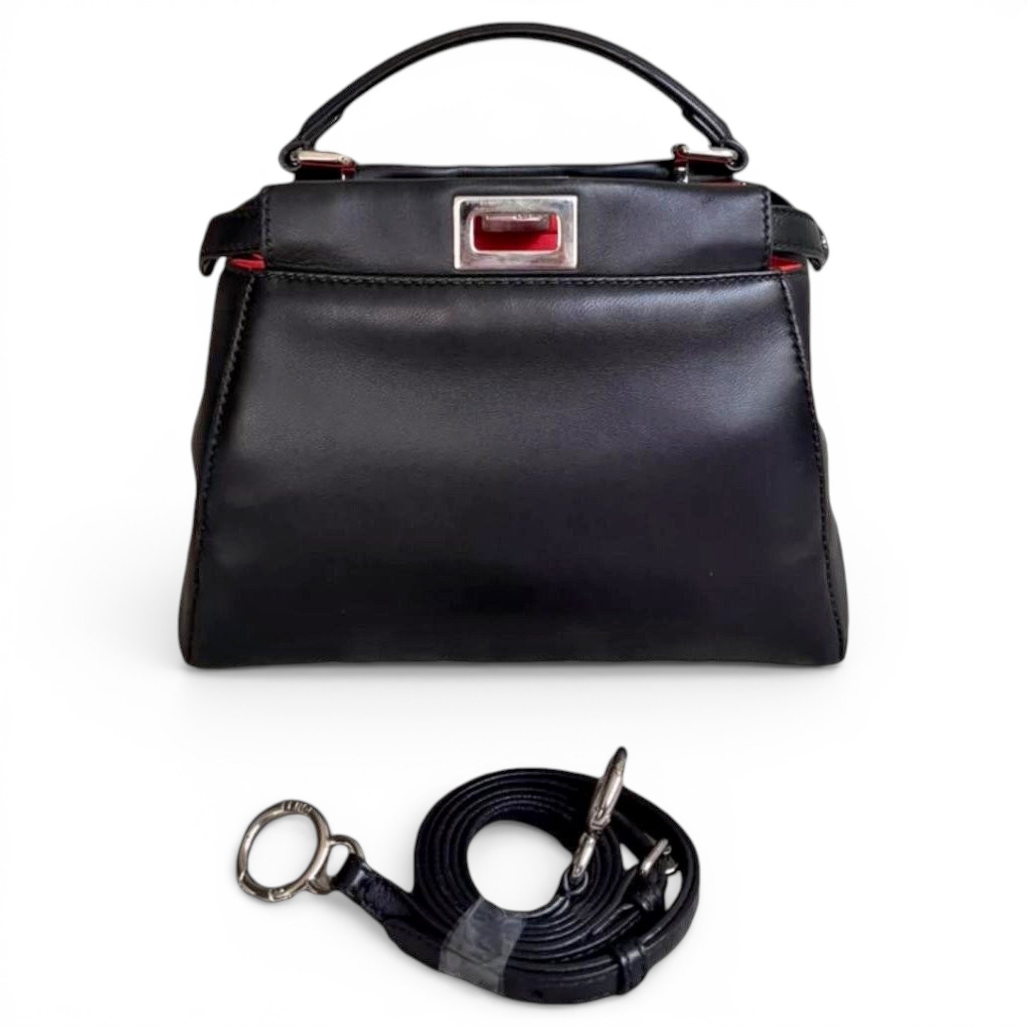 Peekaboo leather handbag