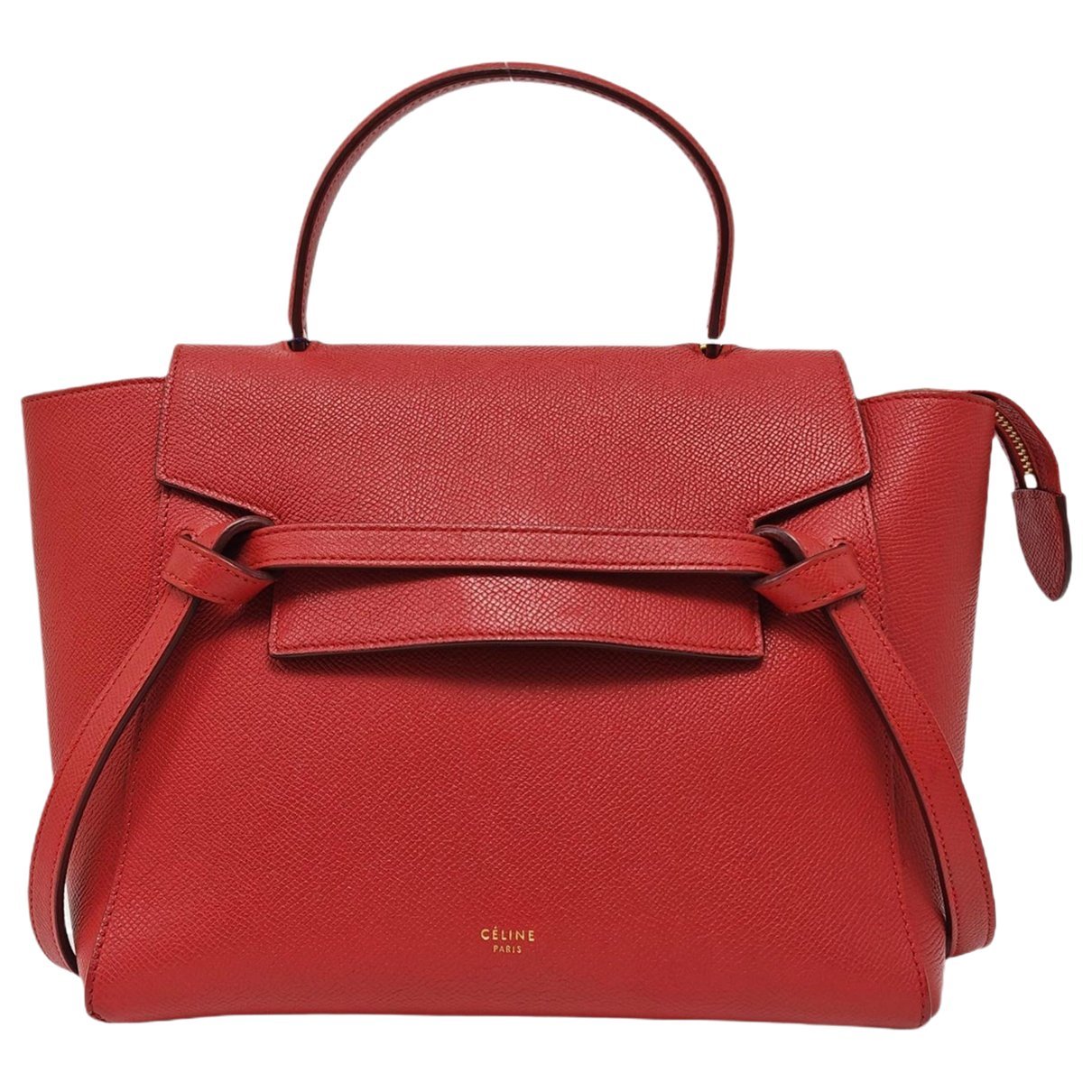 Belt leather handbag