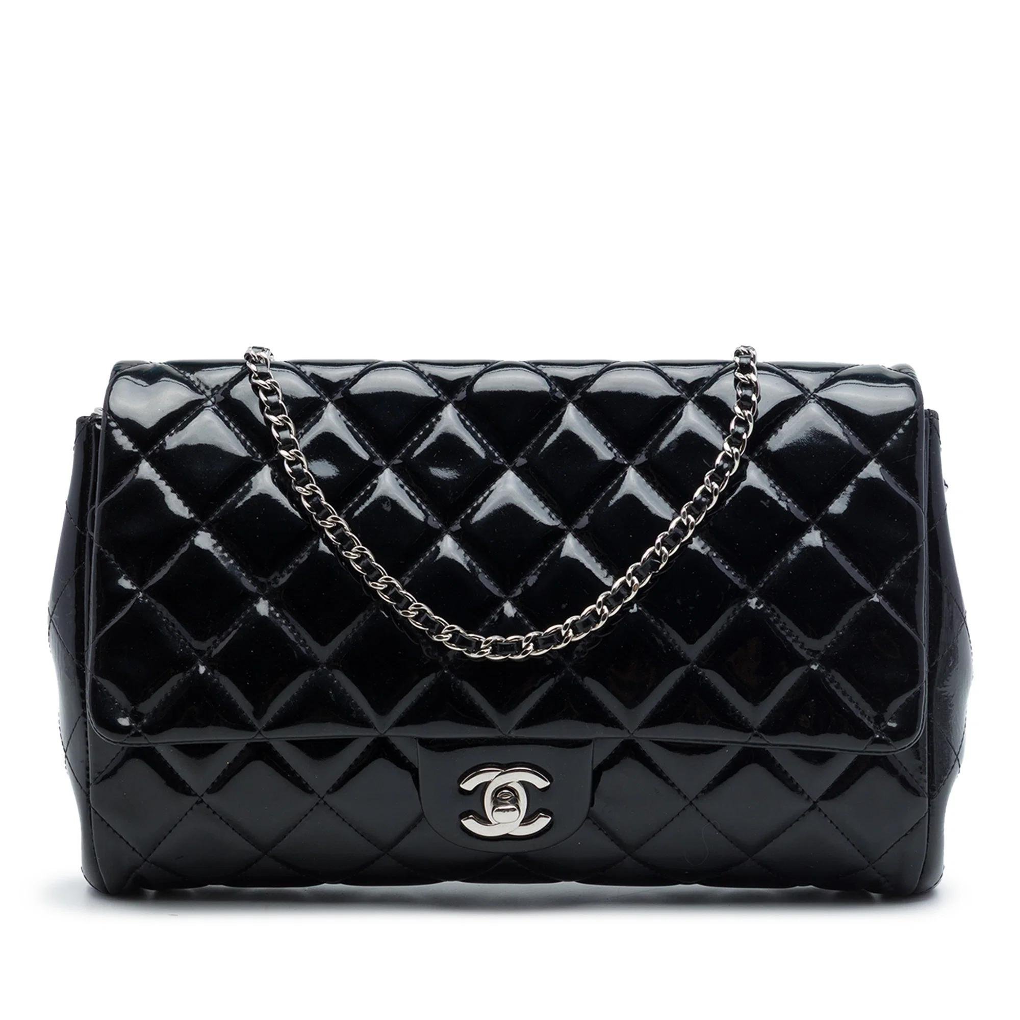 Patent leather handbag