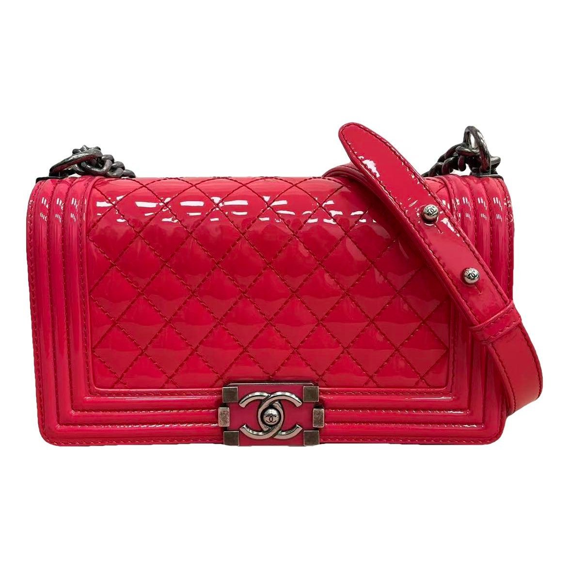 Boy patent leather handbag