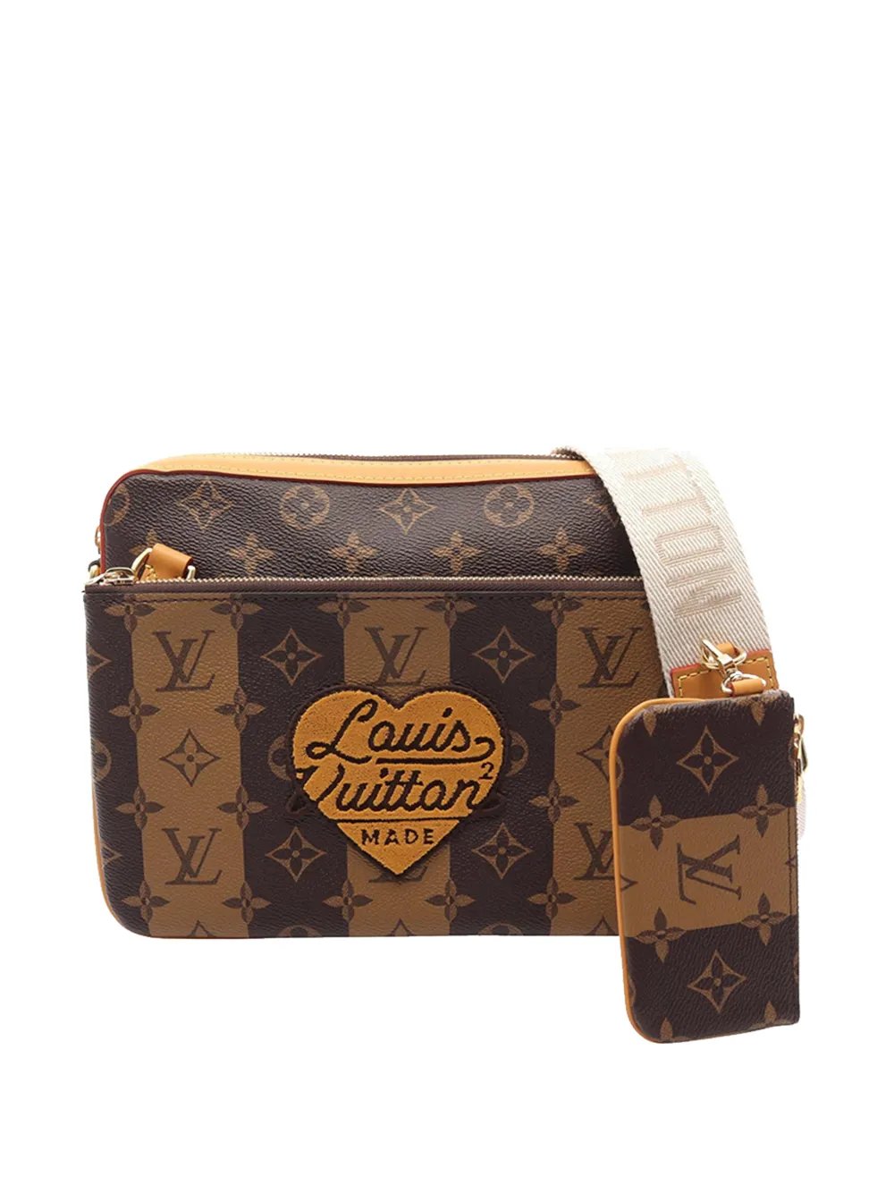 2010-2026 Nigo Monogram Trio Messenger crossbody bag