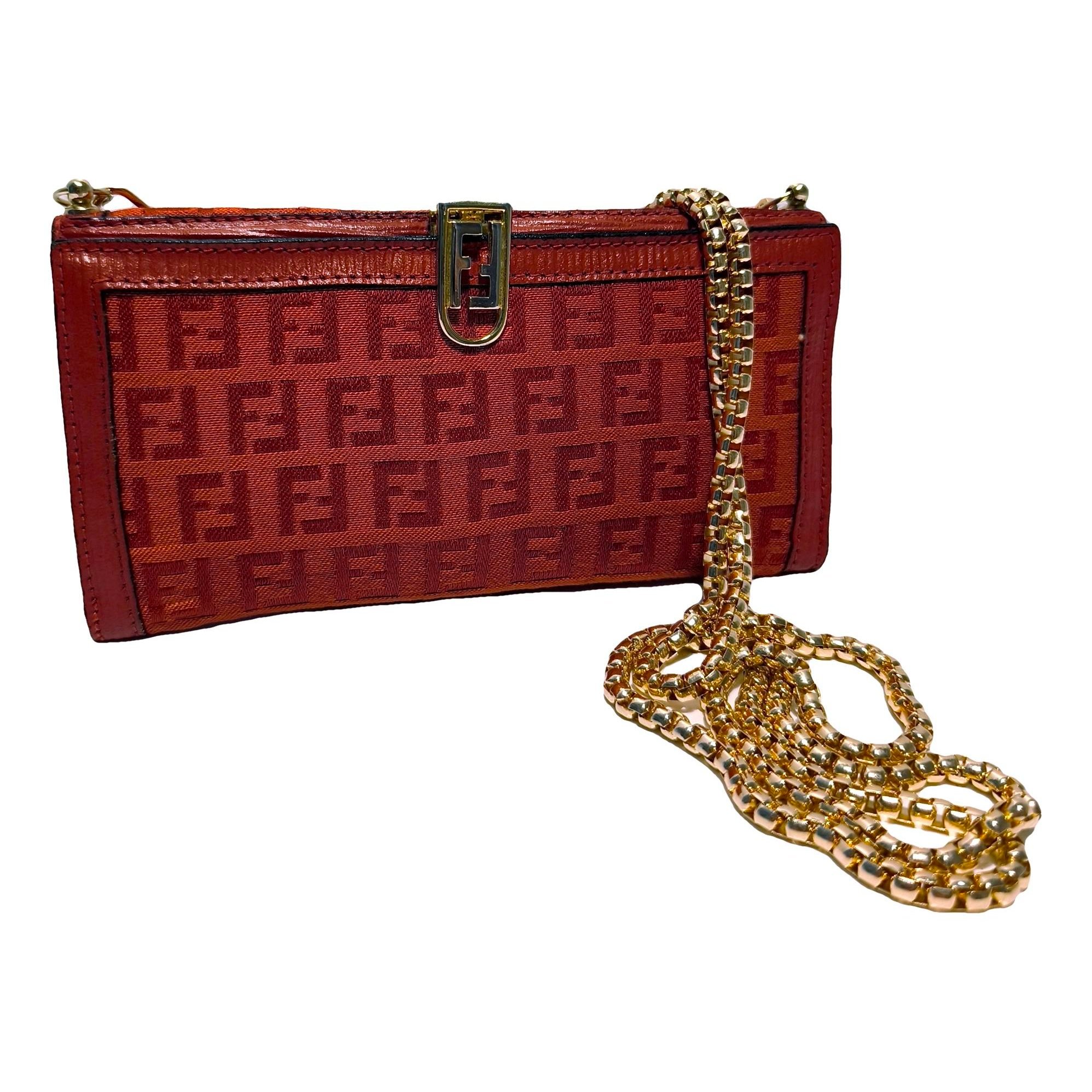 Leather clutch bag