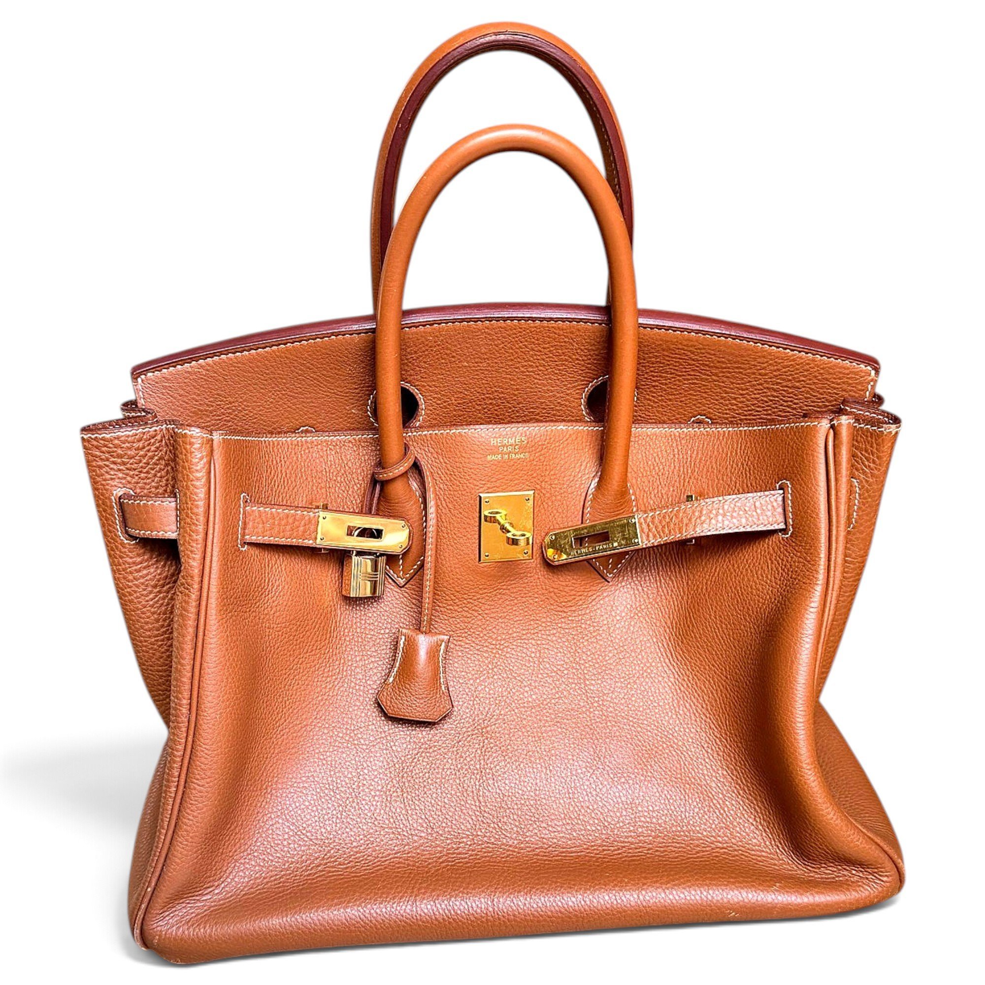 Birkin 35 leather handbag