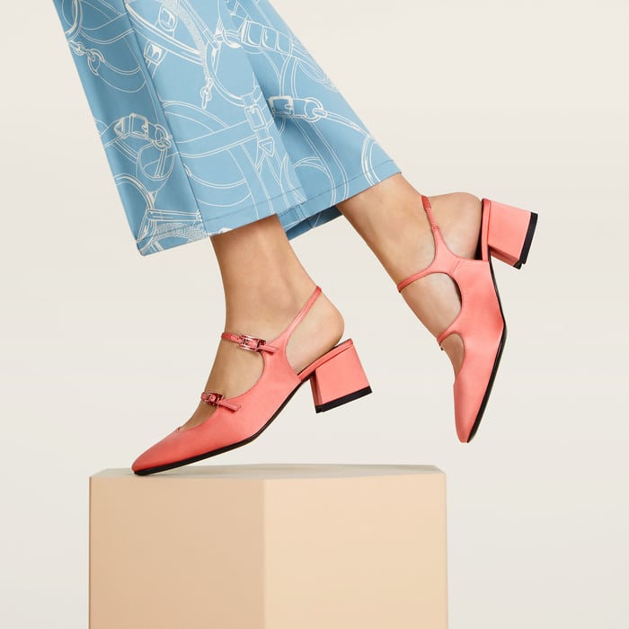 Rose Pêche Jackie 50 Pump