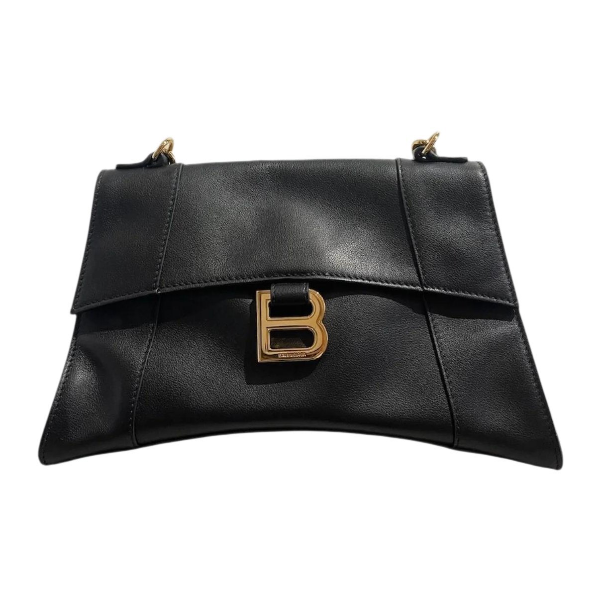 Hourglass leather bag