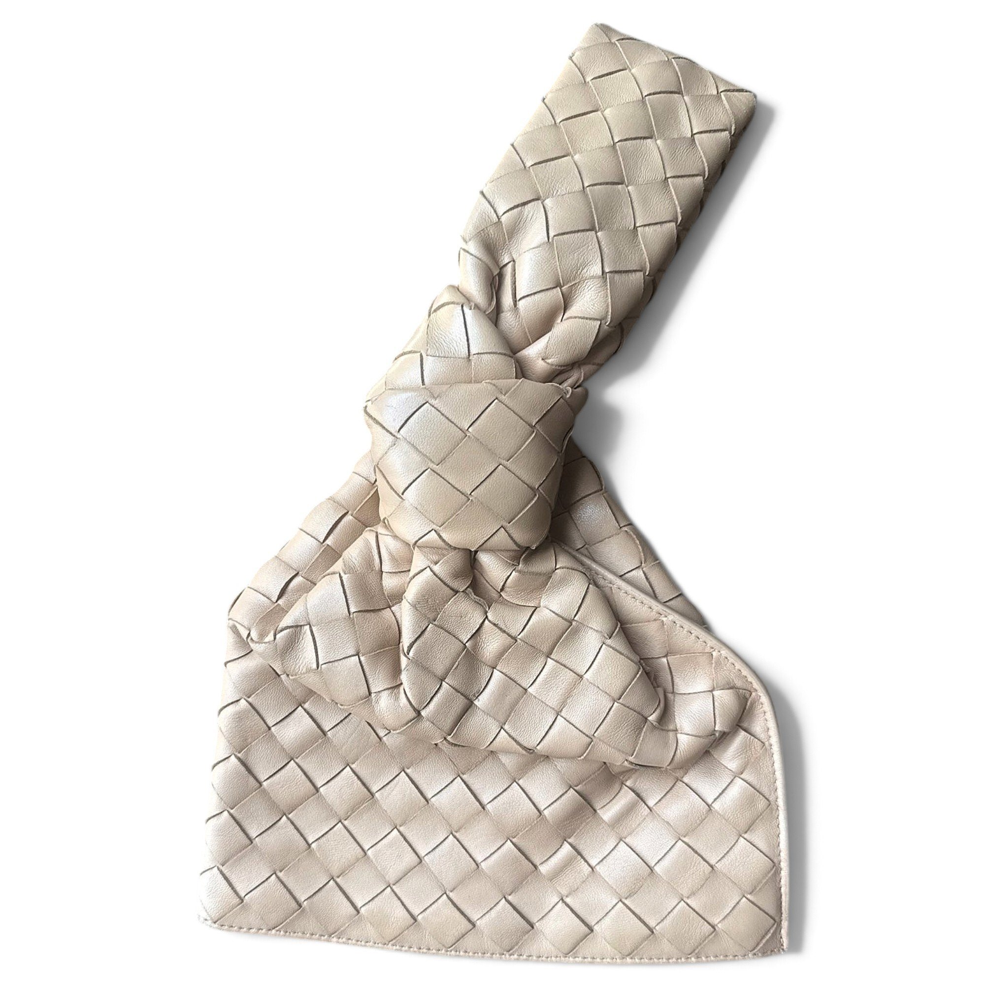 Twist leather handbag