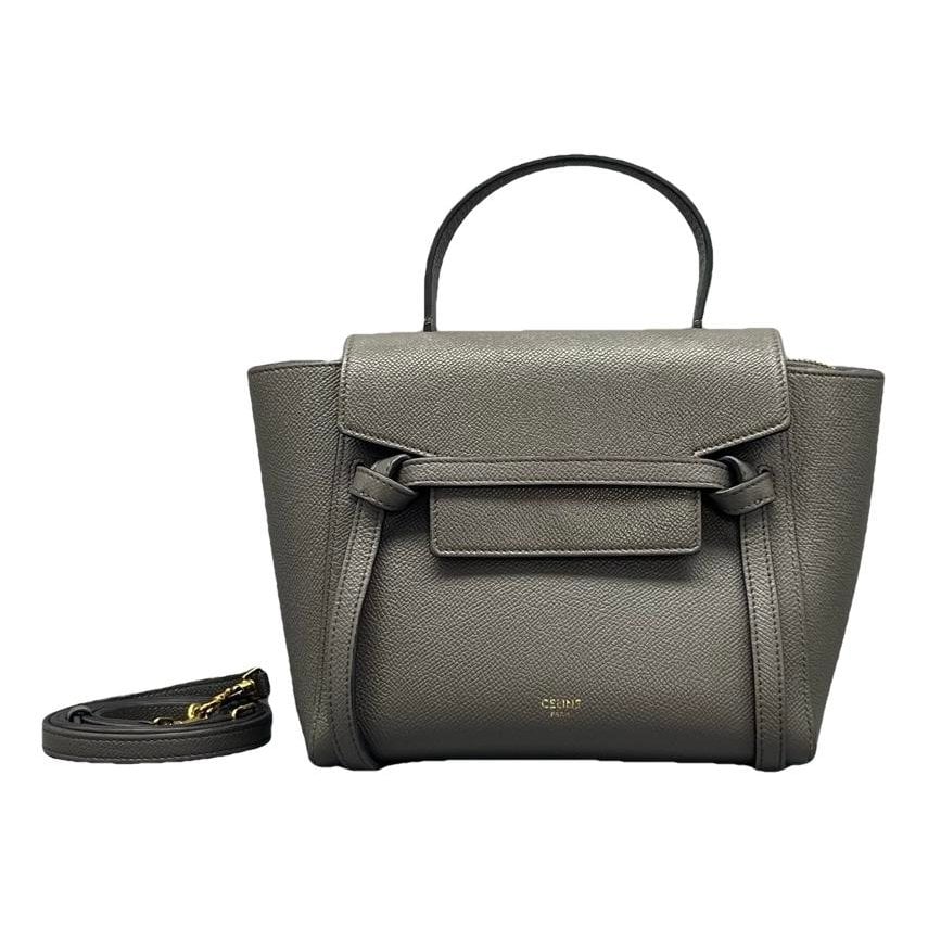 Belt leather handbag