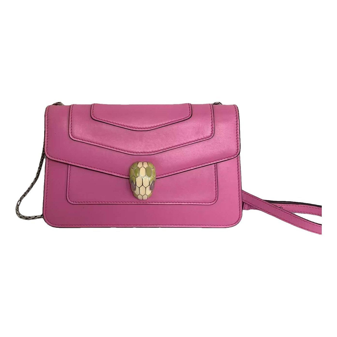 Serpenti leather handbag