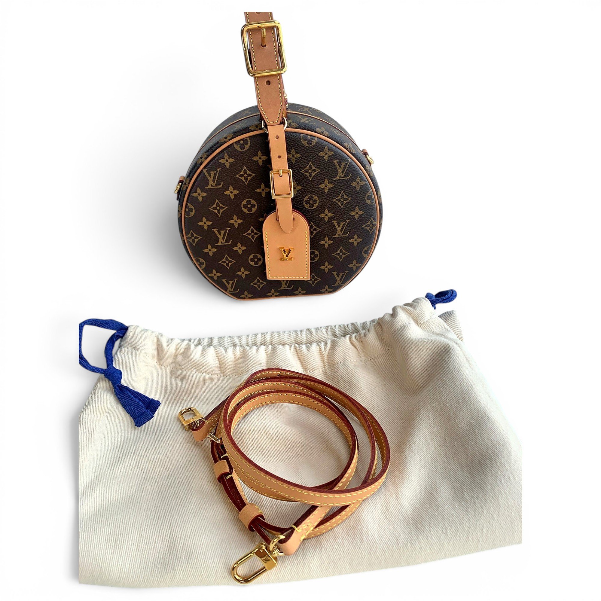 Boîte chapeau souple leather handbag