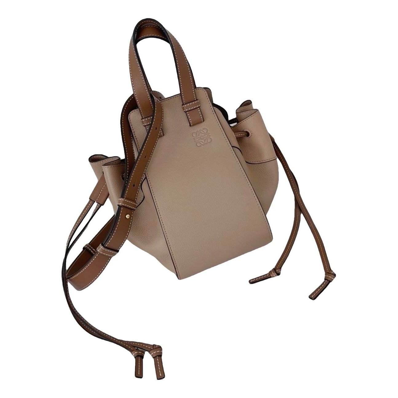 Hammock leather handbag