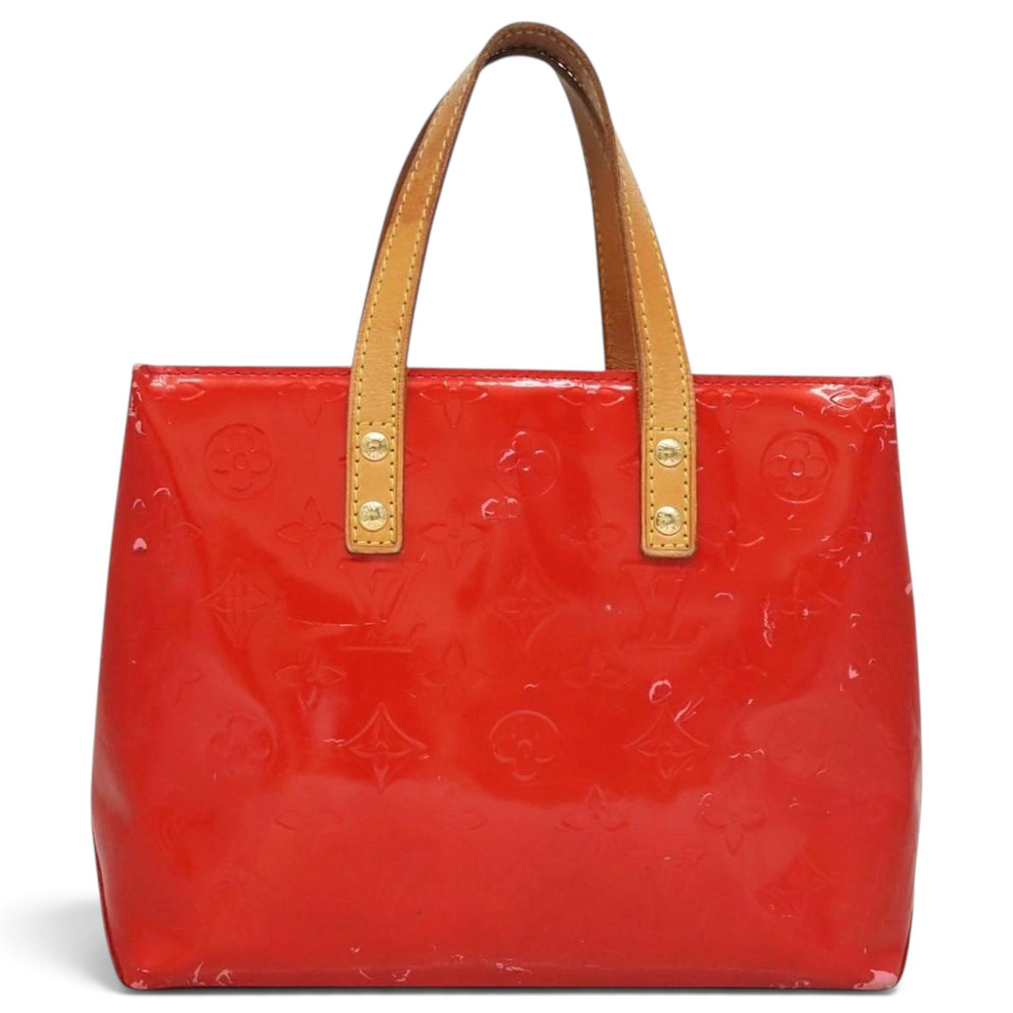 Reade patent leather handbag