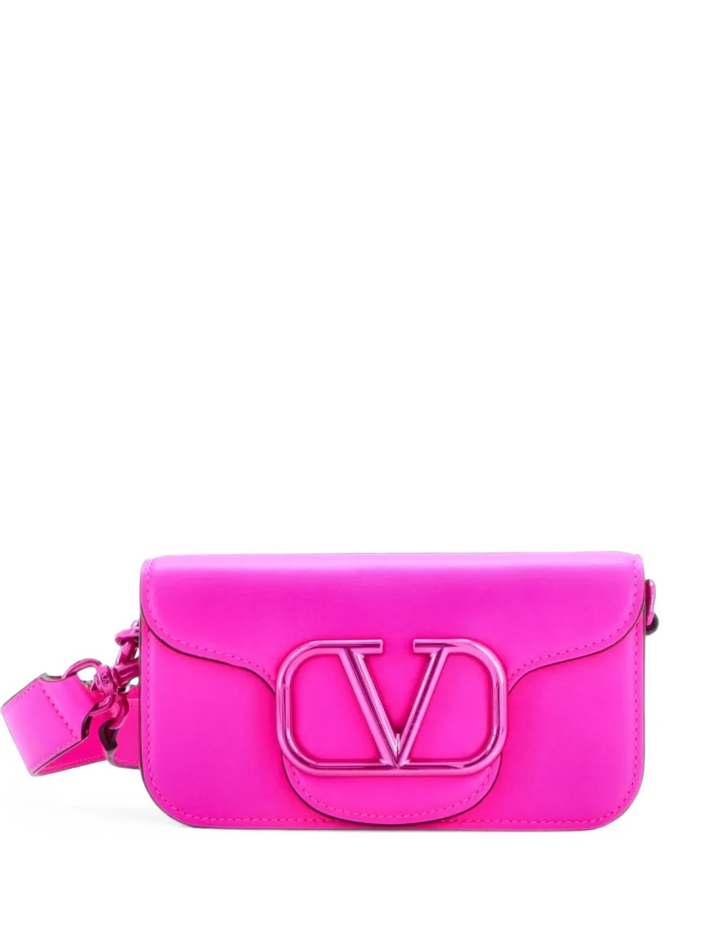 VLogo Loco Flap Crossbody Bag Leather Small shoulder bag