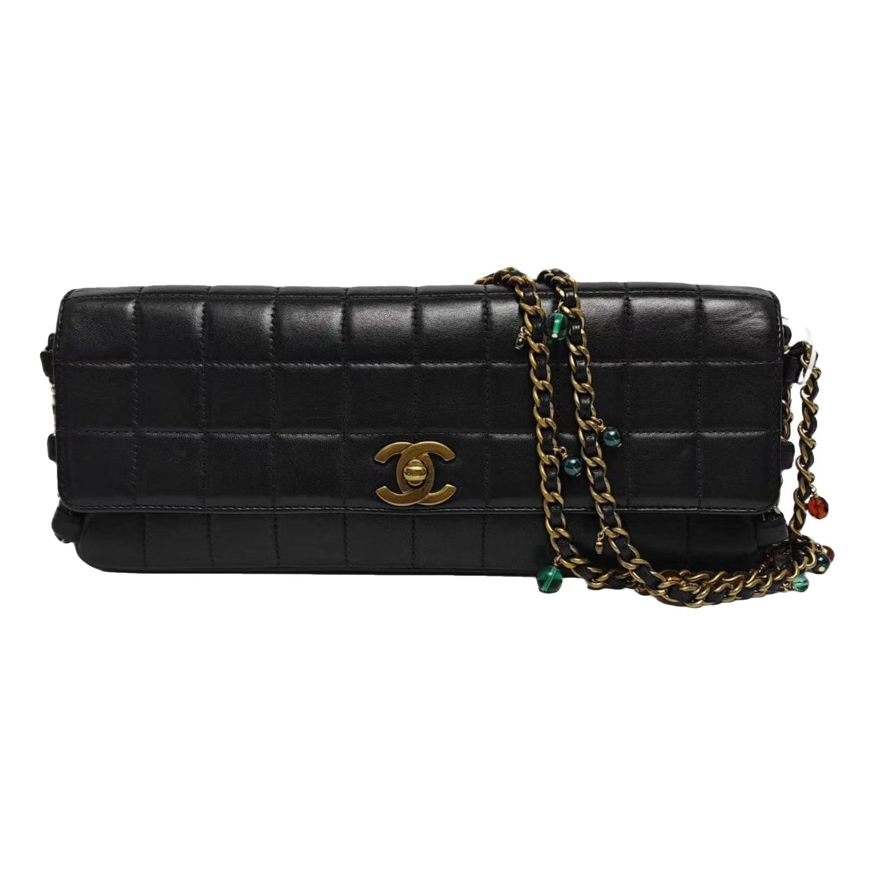 East West Chocolate Bar leather handbag
