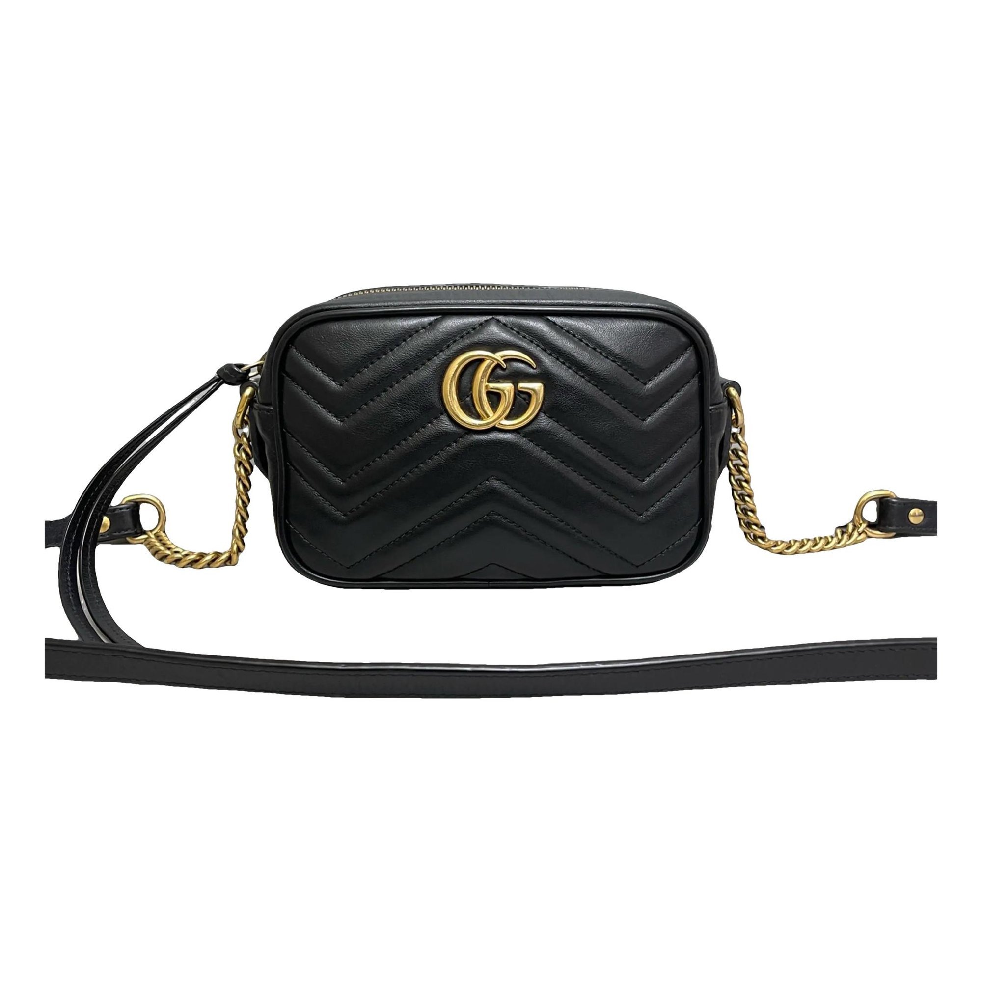 GG Marmont Triple zip leather handbag