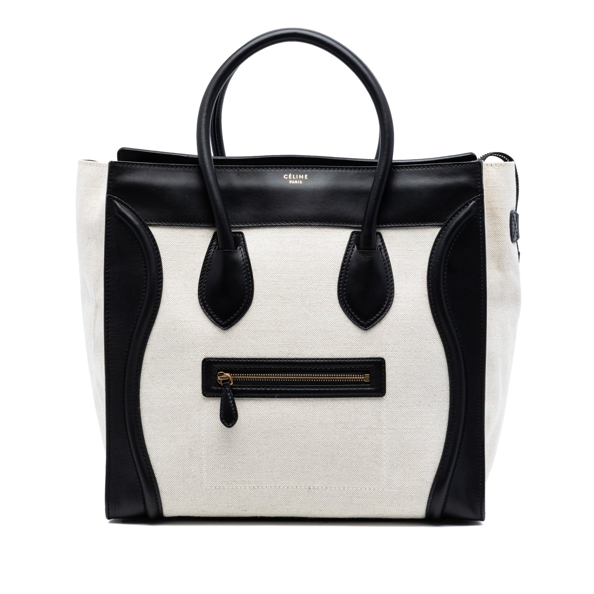 Luggage pony-style calfskin handbag