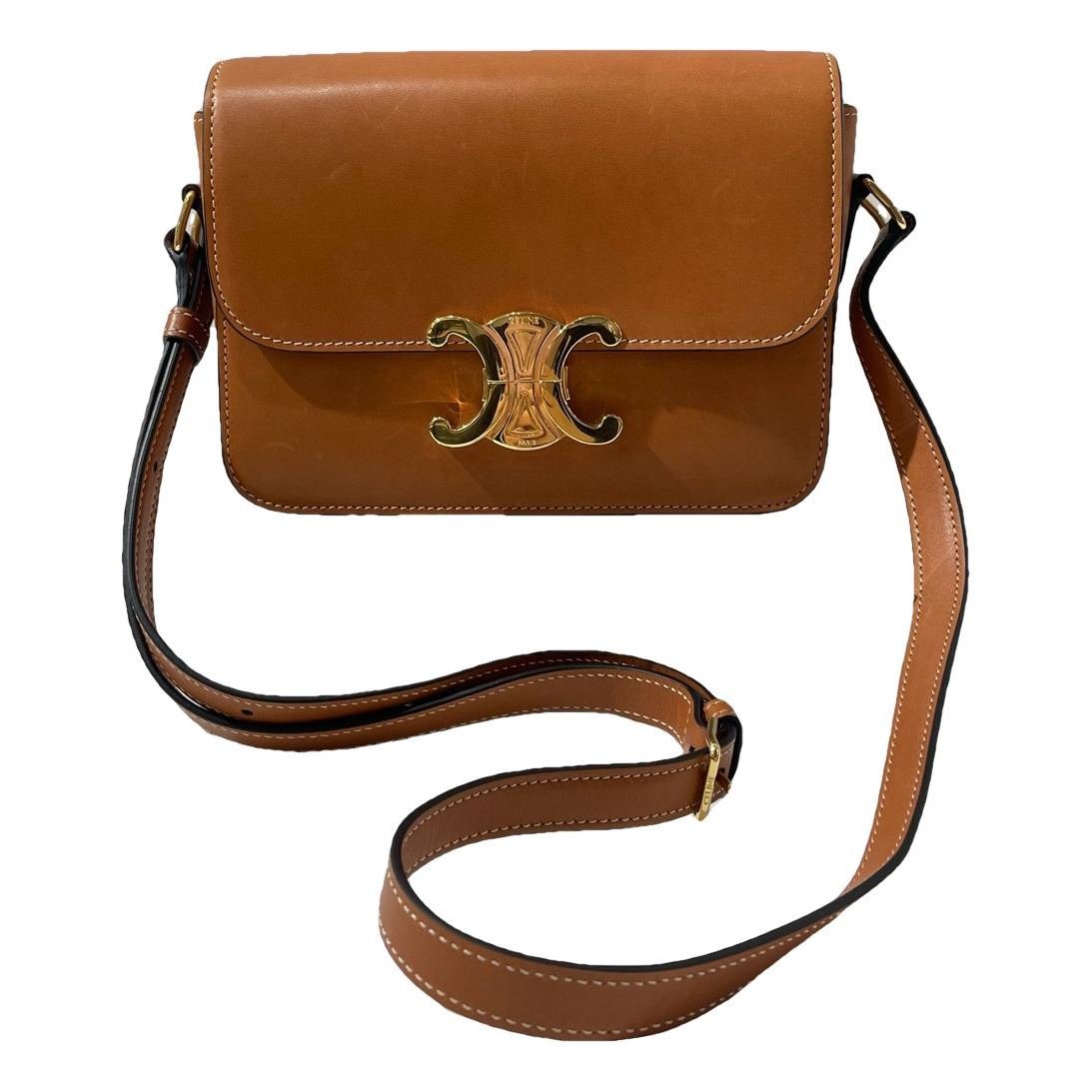 Triomphe leather handbag