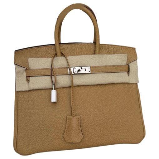 Hermes Birkin 25 Handbag Biscuit Togo Leather