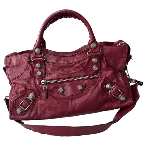 Classic Metalic leather handbag