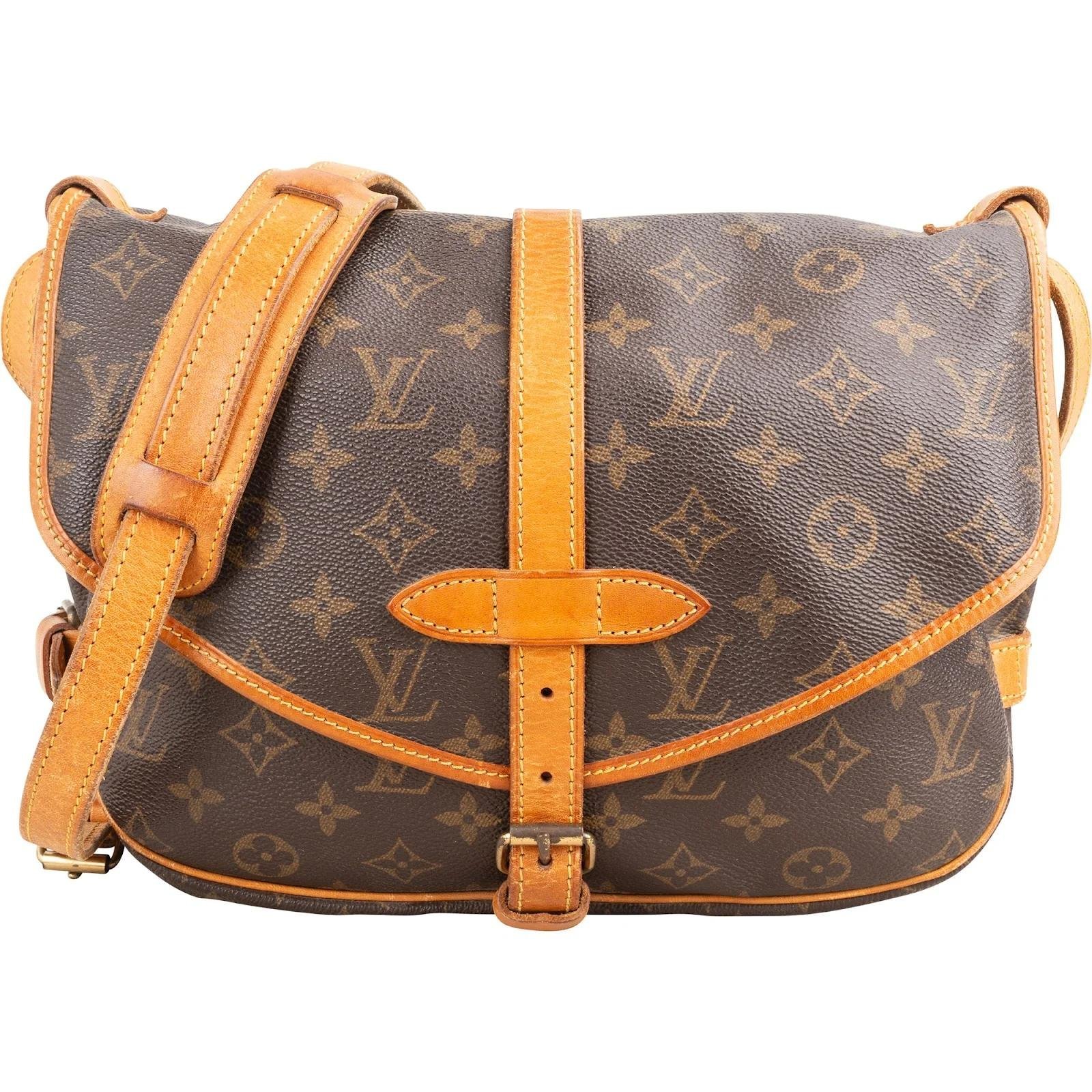 Louis Vuitton Saumur leather handbag