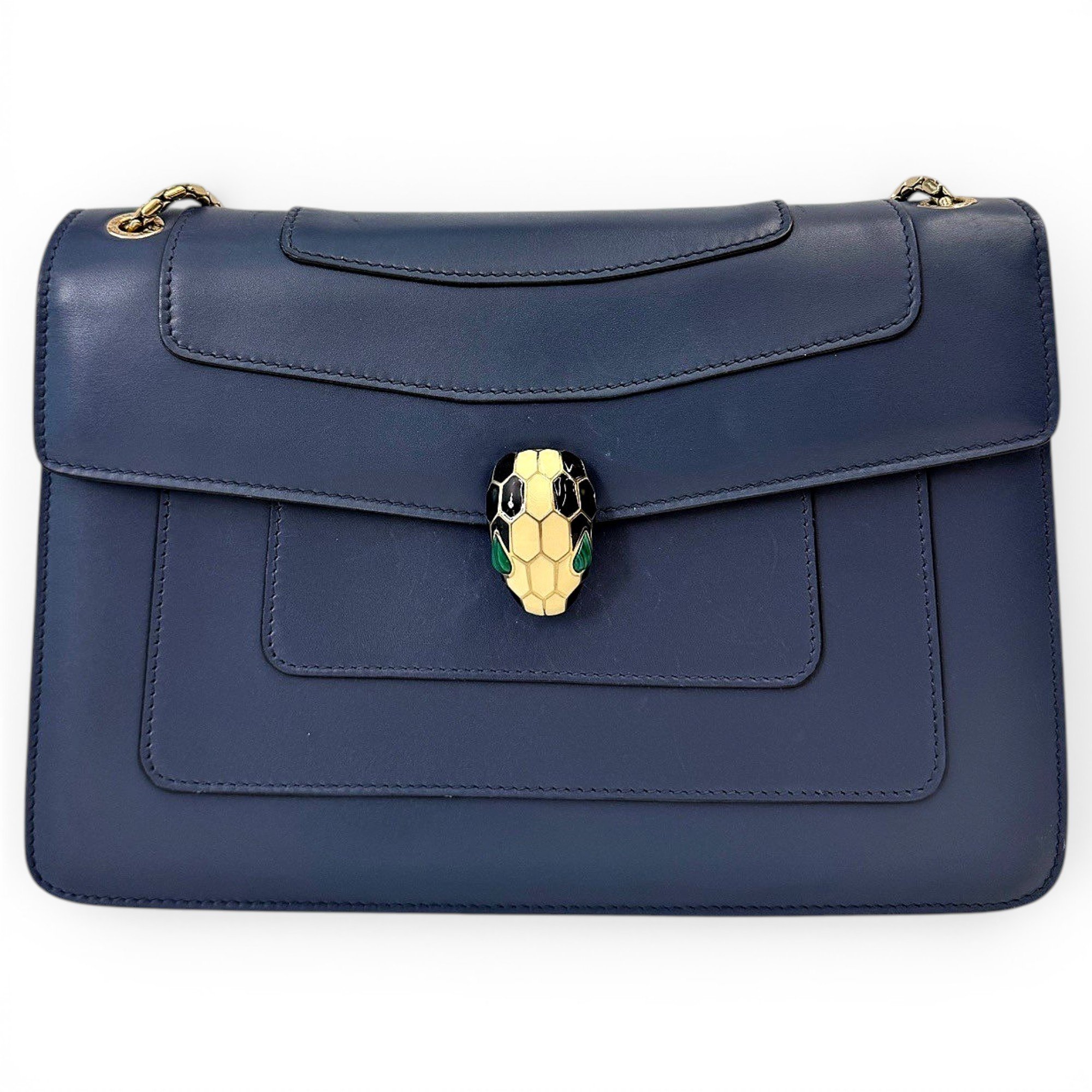 Bvlgari Serpenti leather handbag