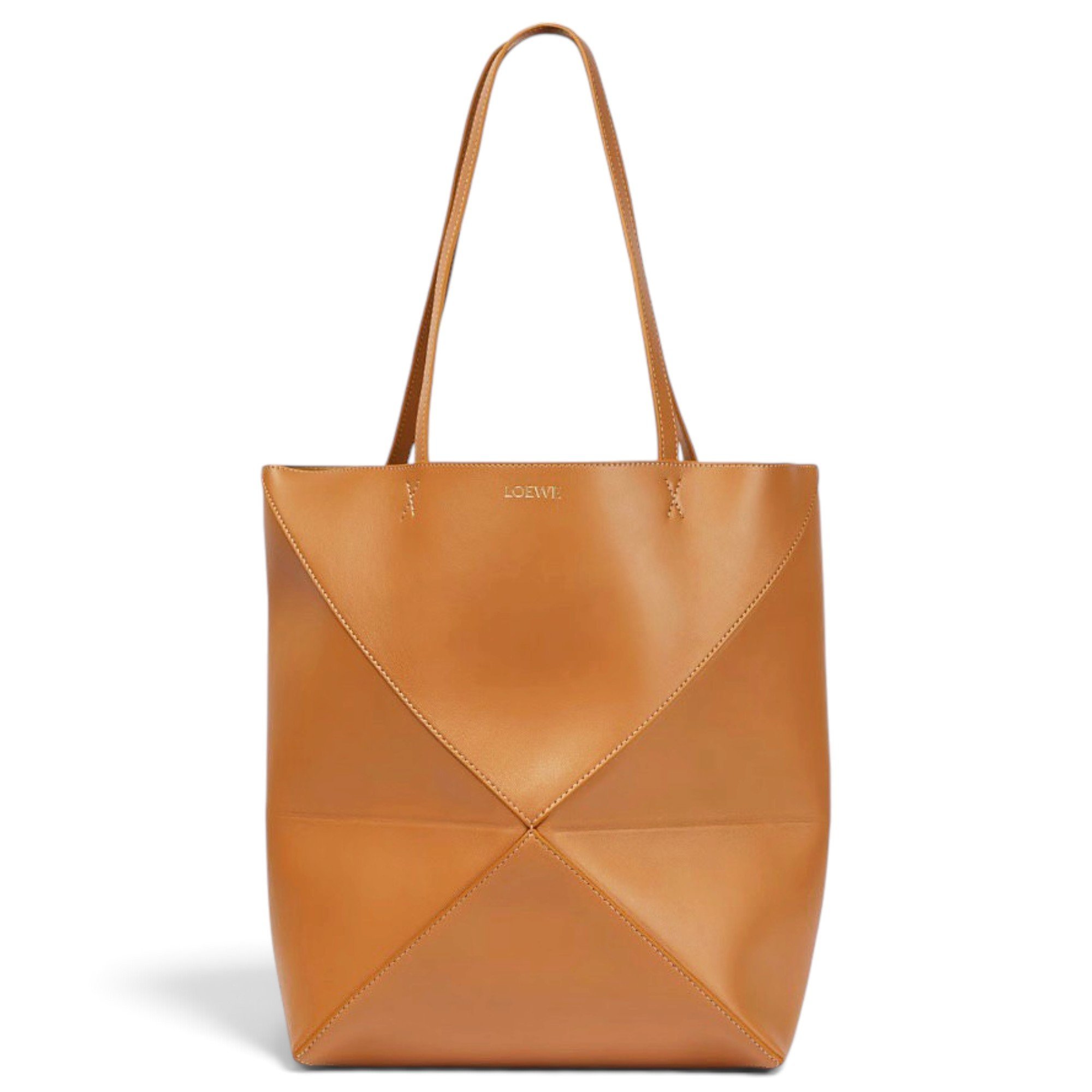 Puzzle Fold leather tote