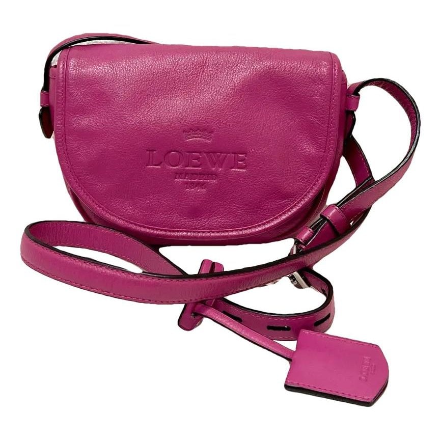 Heel leather crossbody bag