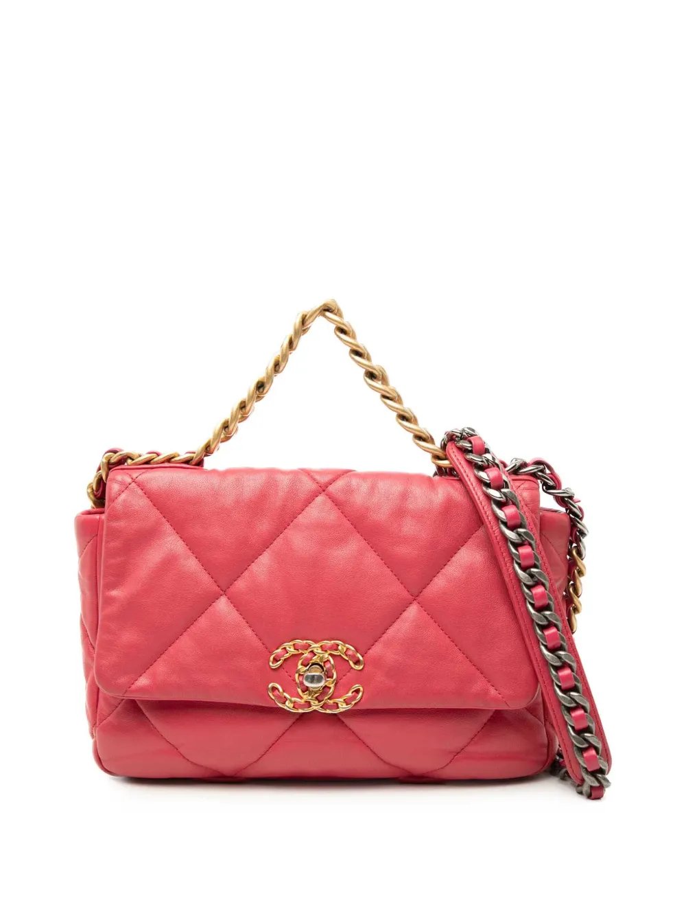 2019 Medium Lambskin 19 Flap satchel
