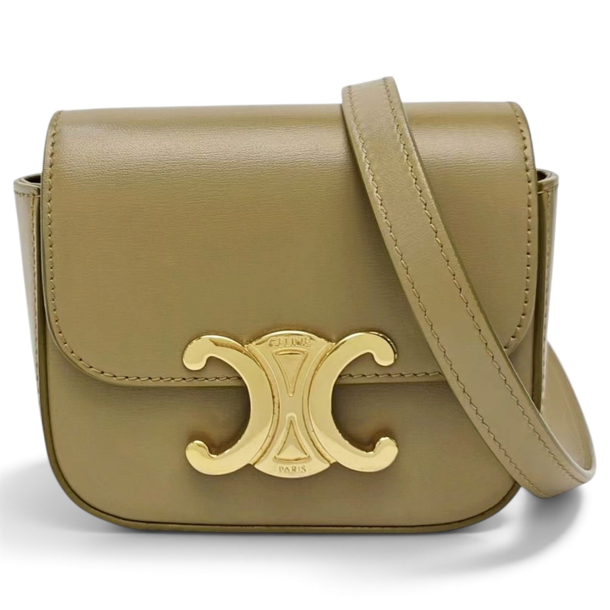 Triomphe leather mini bag