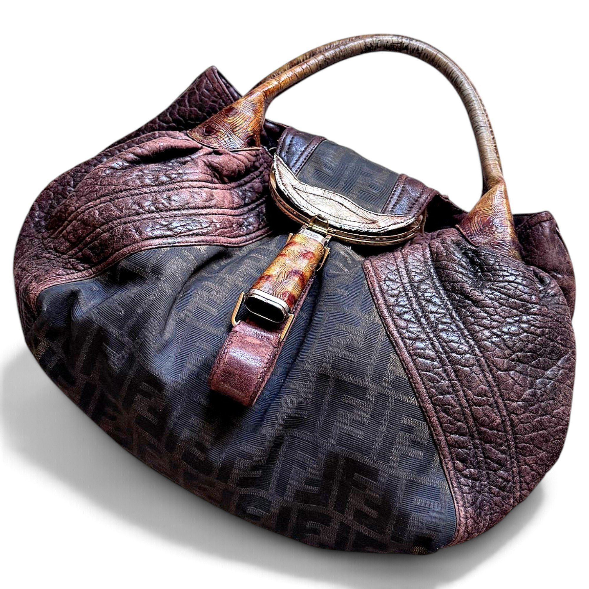 Spy leather handbag