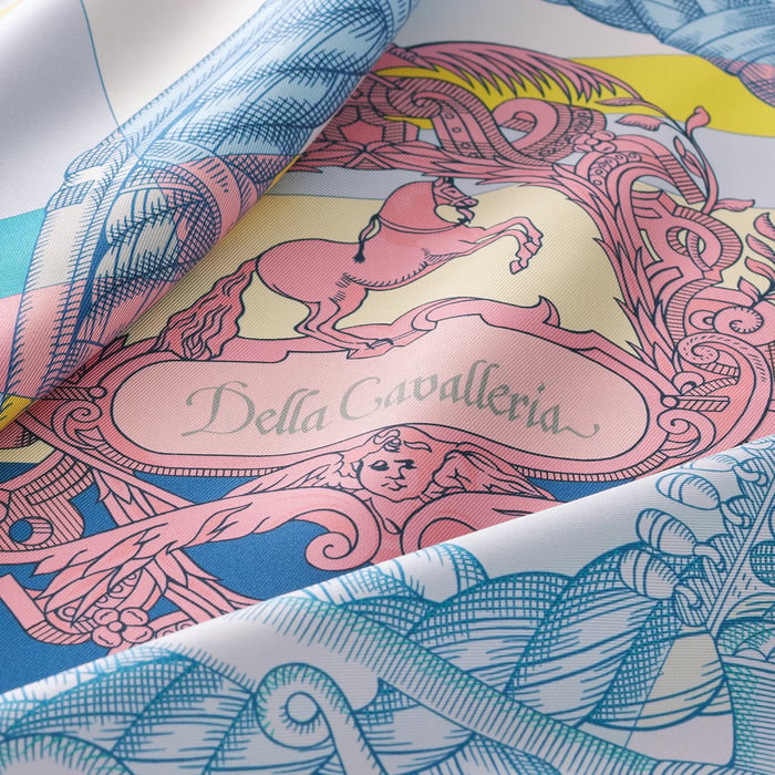 Della Cavalleria Double Face Scarf 90