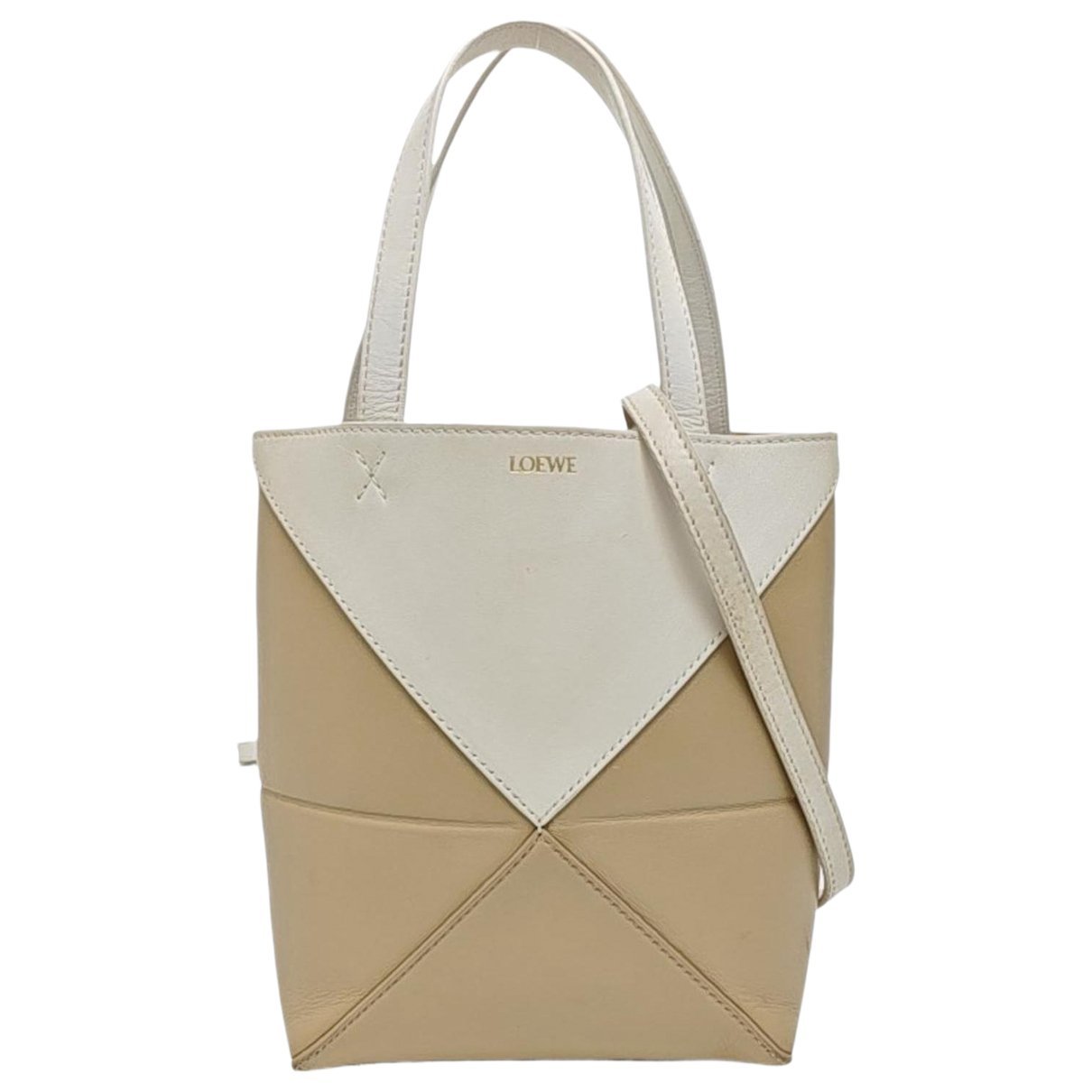 Puzzle Fold leather handbag