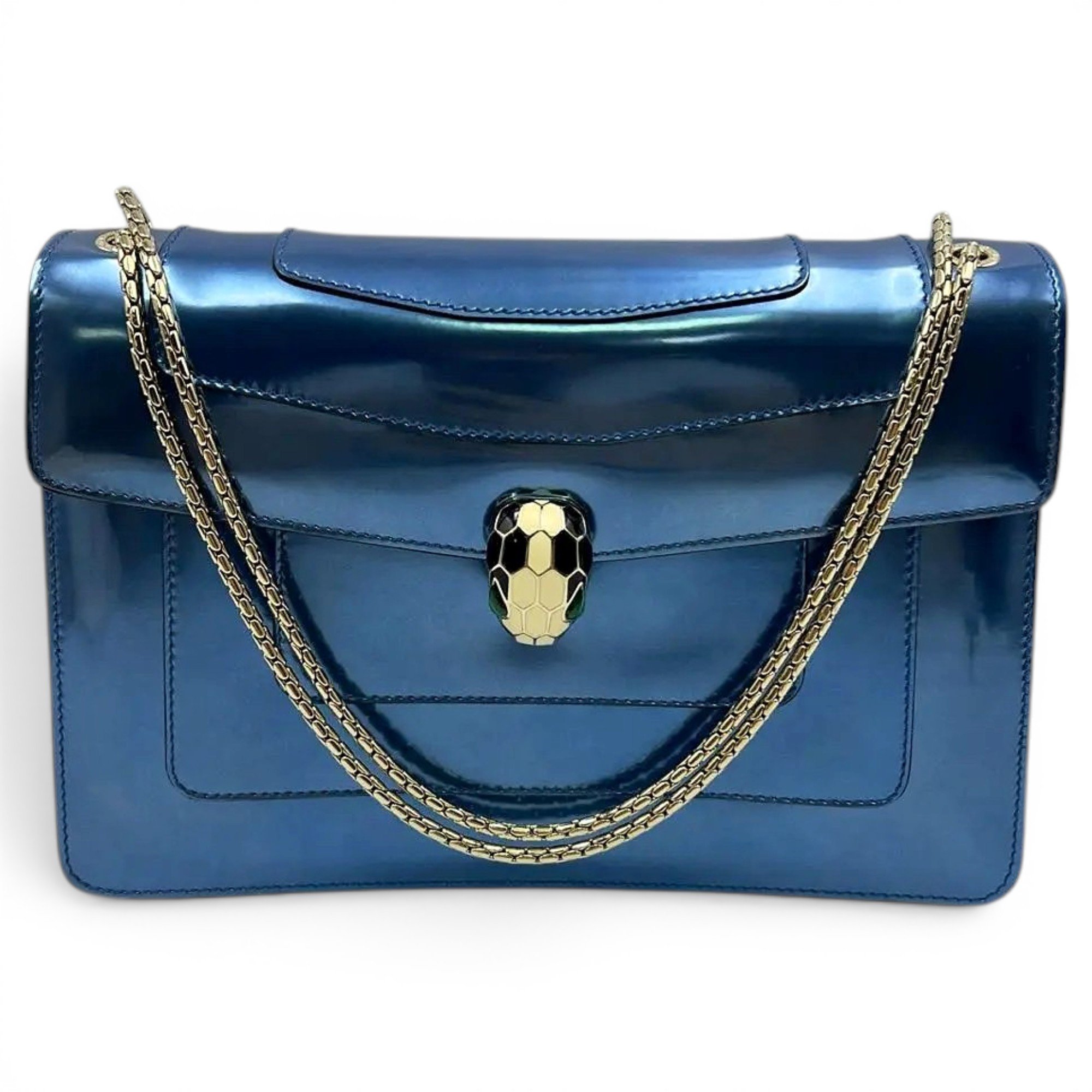 Serpenti leather crossbody bag