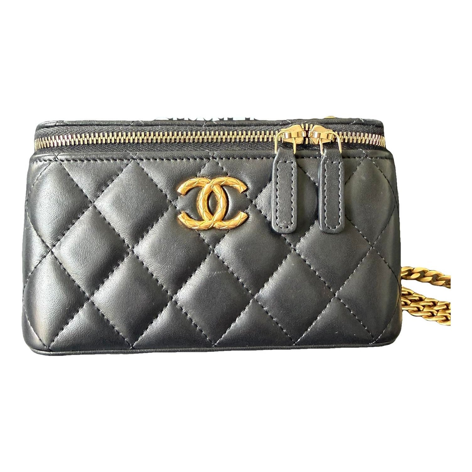 Trendy CC Vanity leather handbag