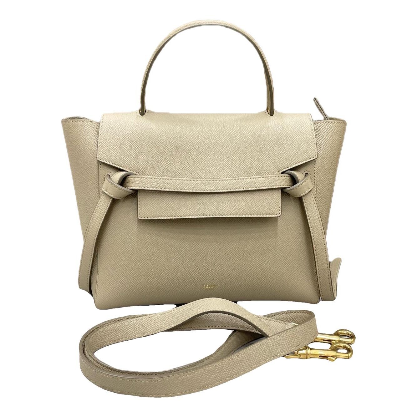 Belt leather handbag