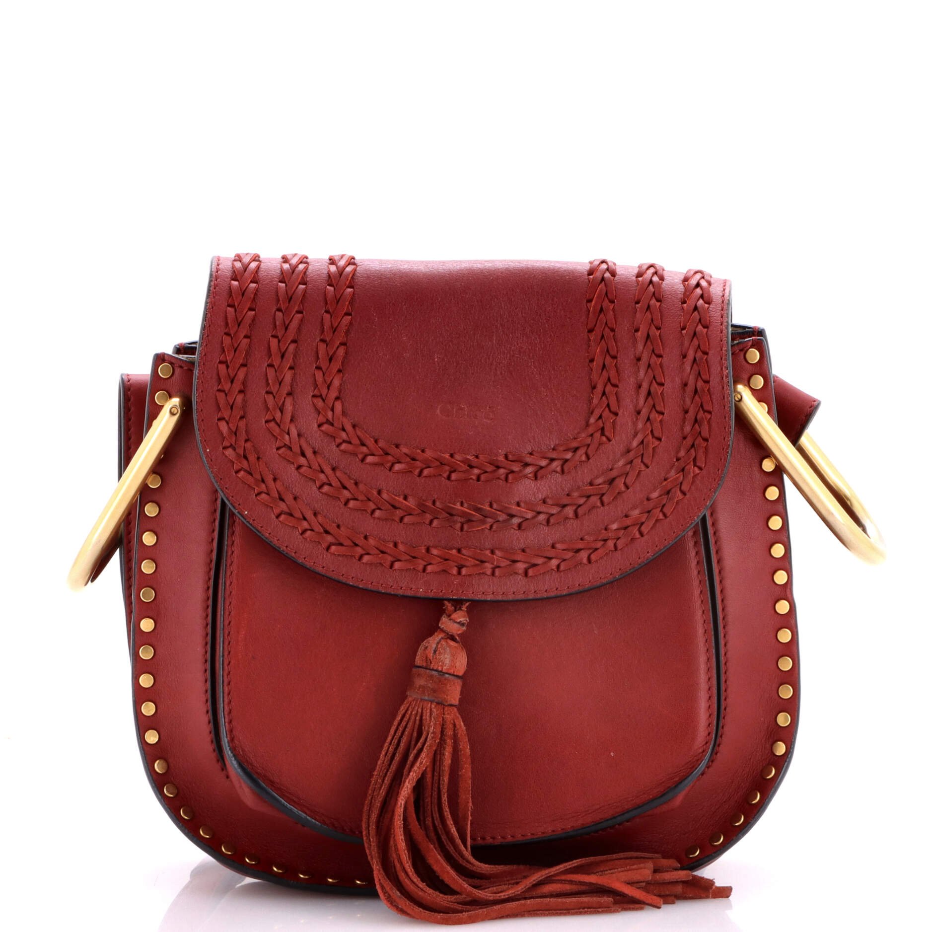 Chloe Hudson Handbag Whipstitch Leather Small
