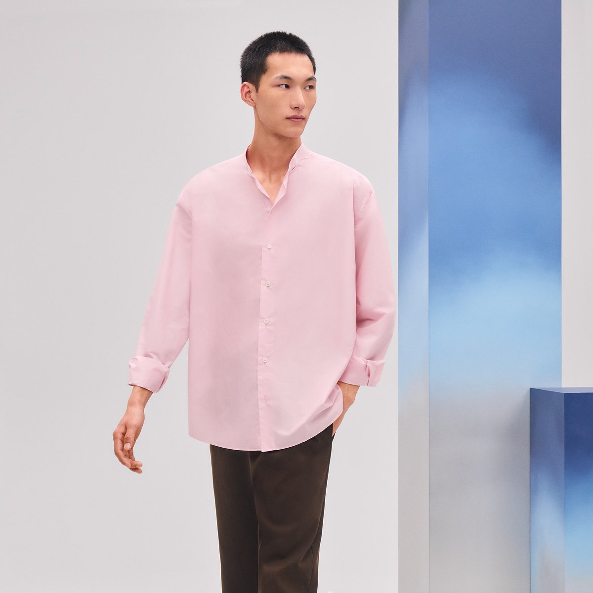 Guimauve Boxy Fit Shirt With Marius Collar
