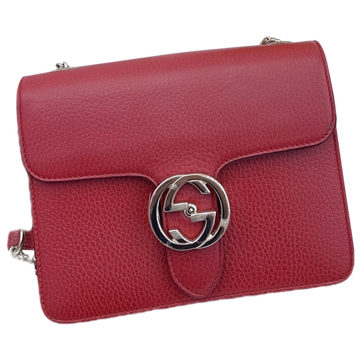 GG Ring leather handbag